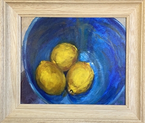 17.   Lemons in Blue Bowl