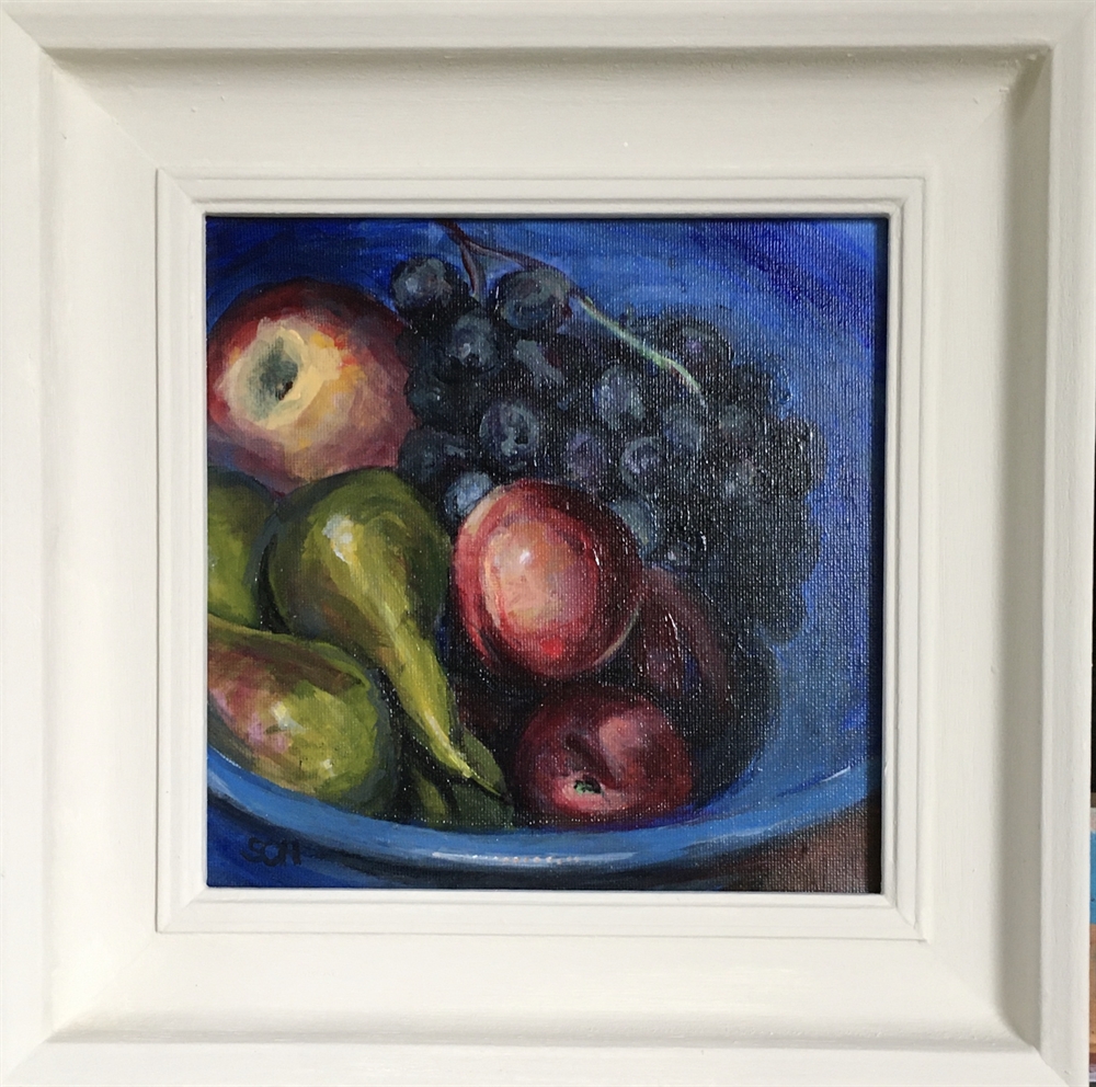 124.  Fruit in a Bowl by Sarah Heelis (Nesbitt)
