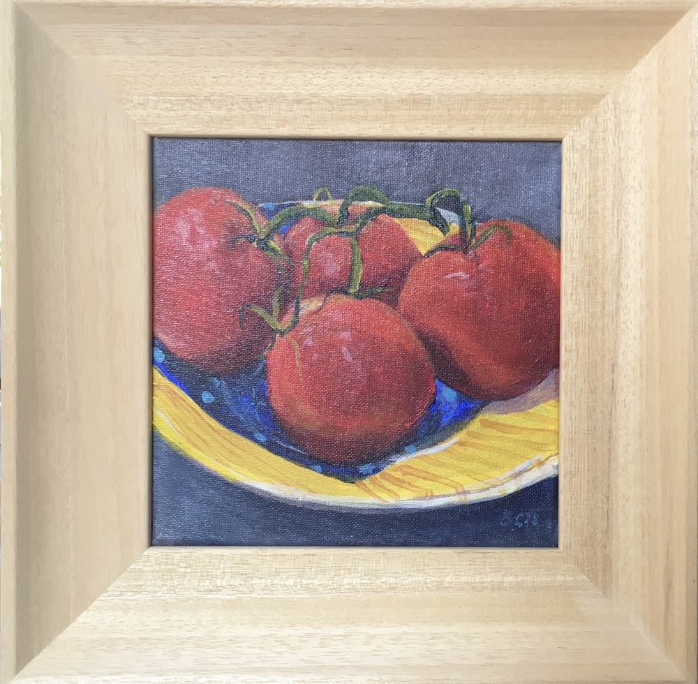 34.  Four Tomatoes by Sarah Heelis (Nesbitt)