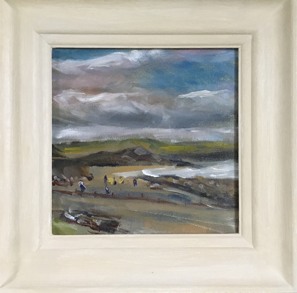 101.  Surfers - Criccieth Beach by Sarah Heelis (Nesbitt)