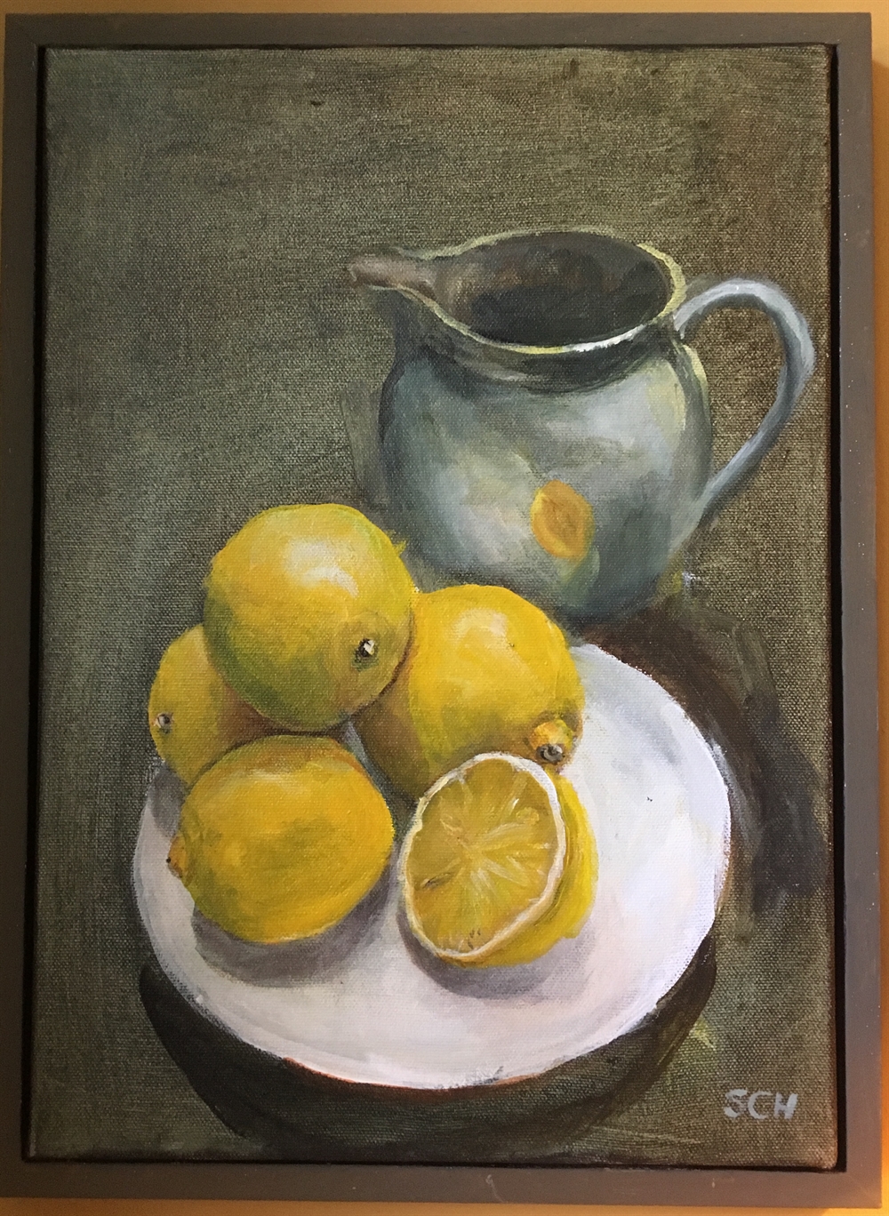 172.    Jug with Lemons by Sarah Heelis (Nesbitt)