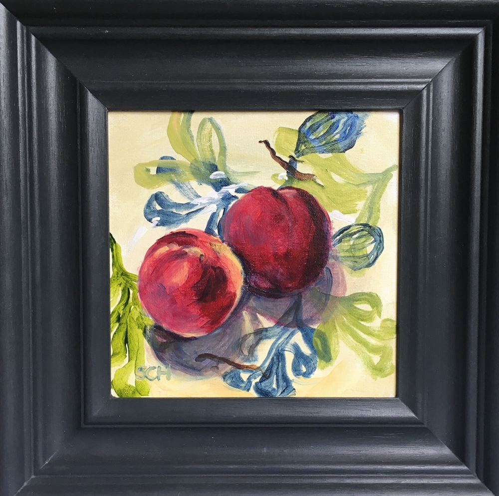 125.  Nectarines  by Sarah Heelis (Nesbitt)