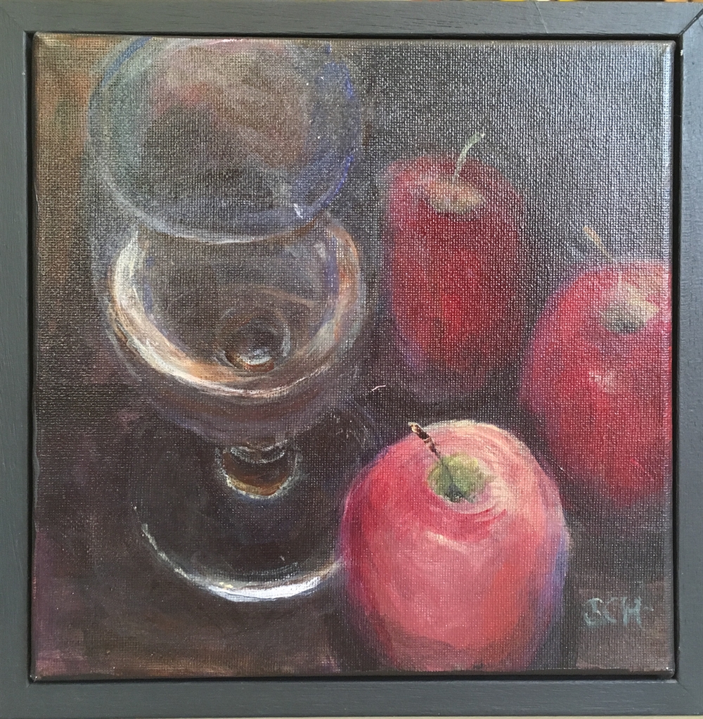 154.  Glass and Apples by Sarah Heelis (Nesbitt)