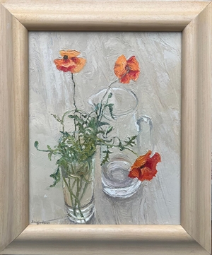 12.  Poppy in a glass