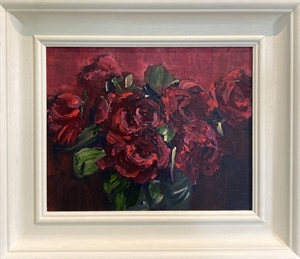 58. Bold red roses