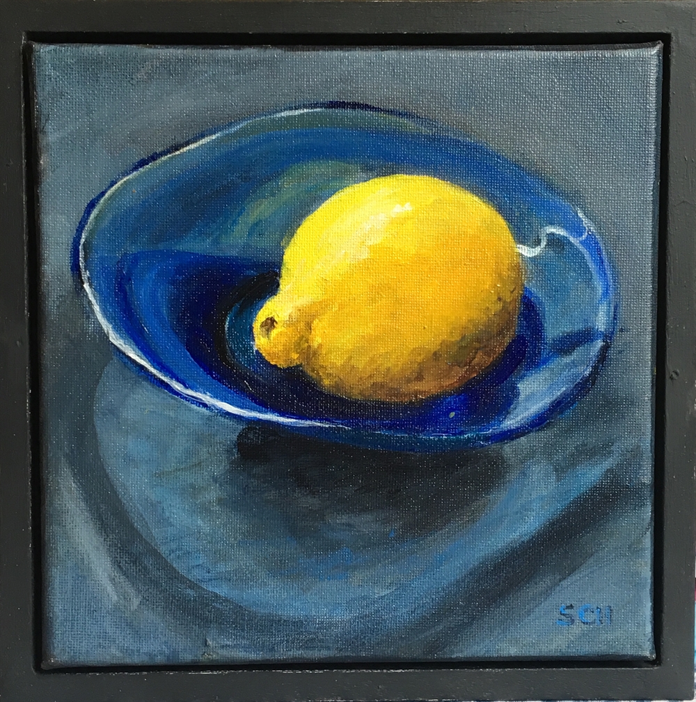 Blue Glass - Lemon by Sarah Heelis (Nesbitt)