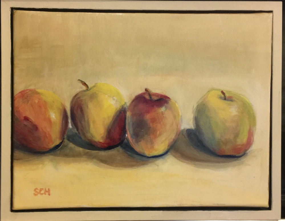 119.  Apples in a Line by Sarah Heelis (Nesbitt)