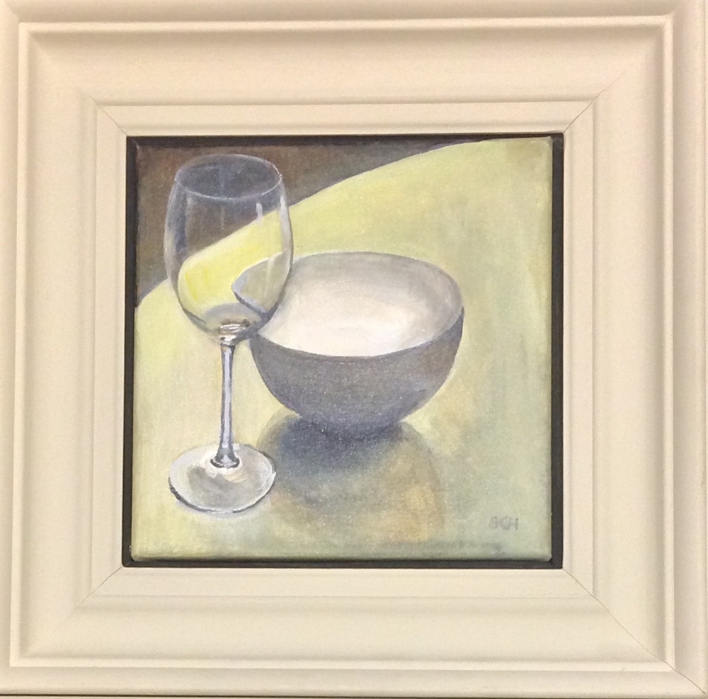Bowl and Glass 1 by Sarah Heelis (Nesbitt)