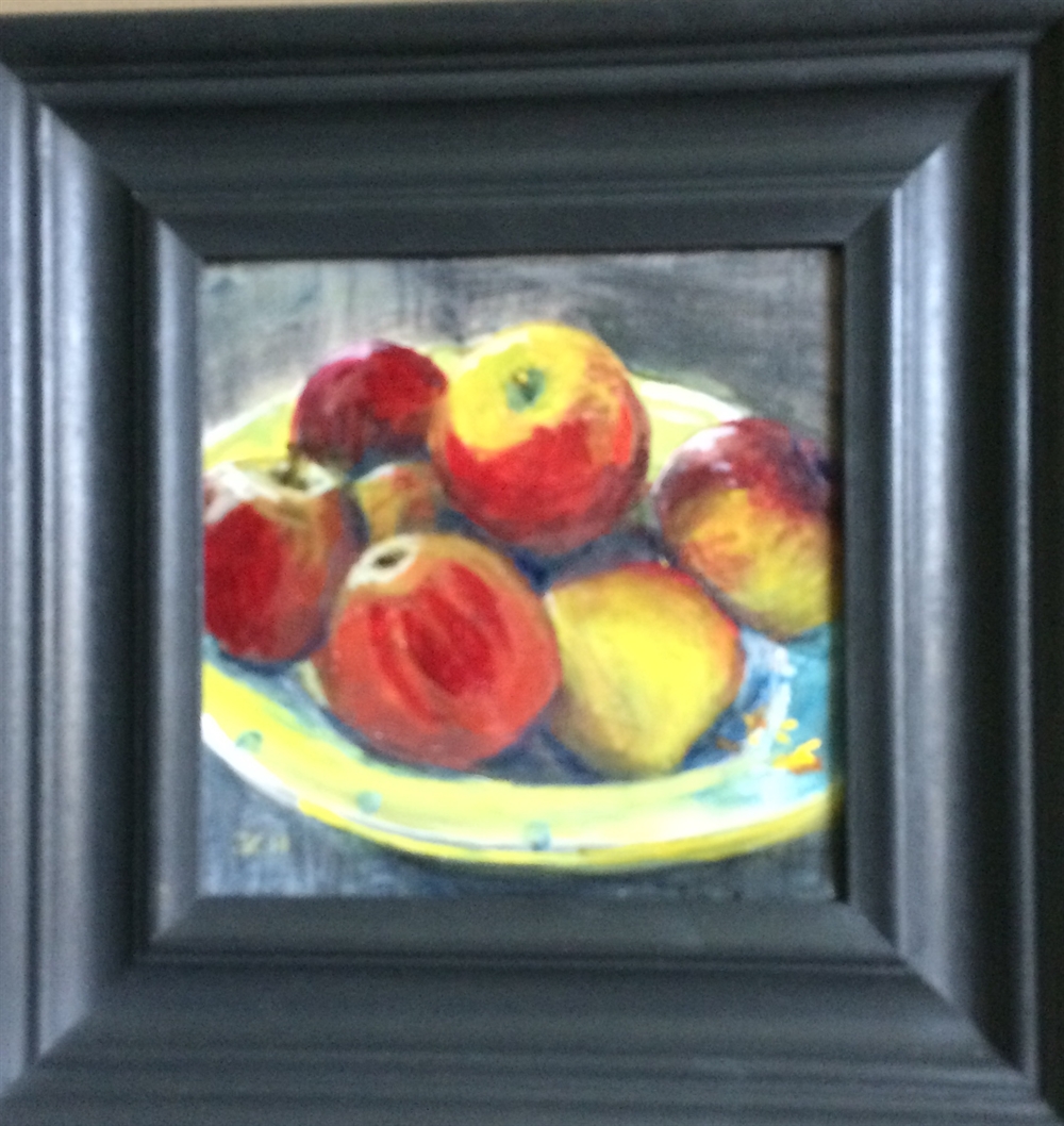 Apples on the Pottery Bowl by Sarah Heelis (Nesbitt)