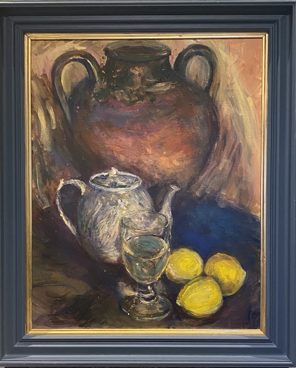 Still life and lemons by Sarah Heelis (Nesbitt)